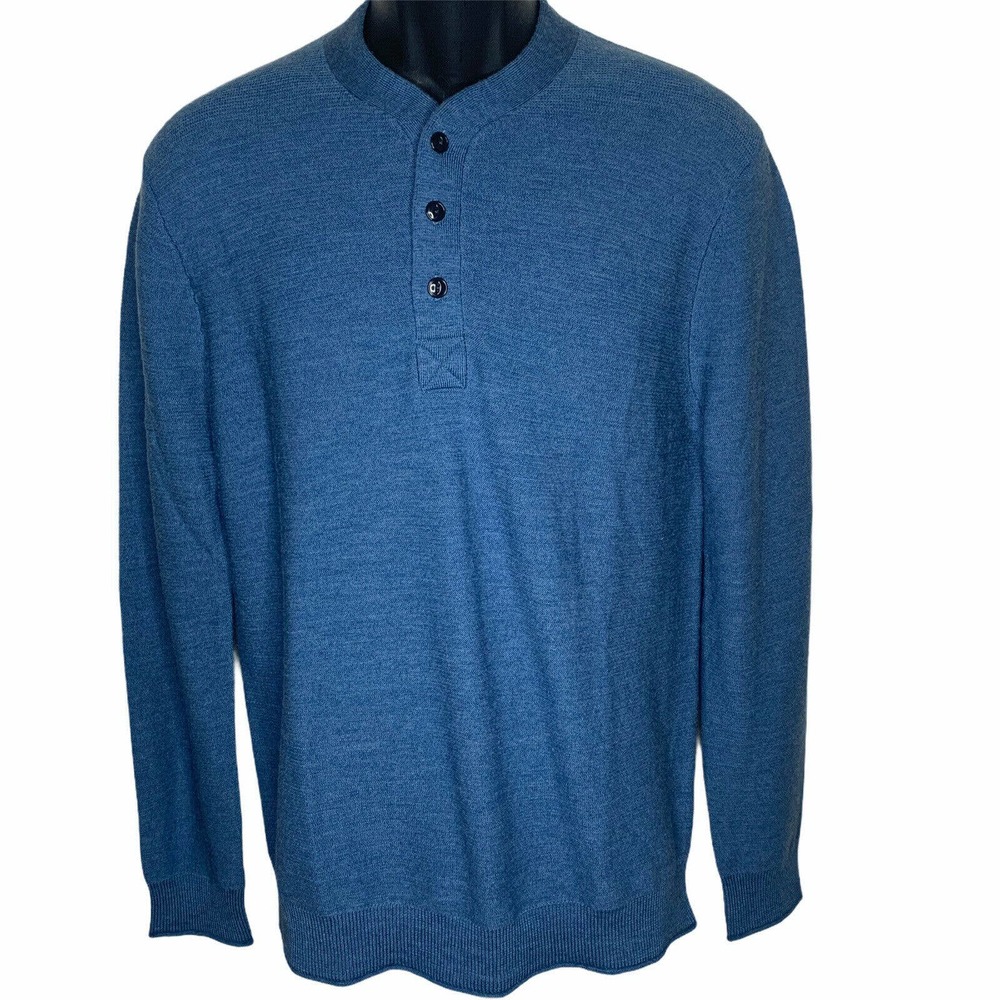 Bonobos Slim Fit Merino Wool L/S Henley Top